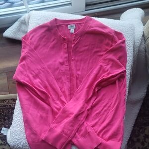 J. Crew Hot Pink Cardigan